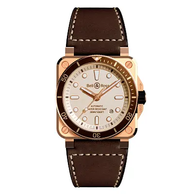 Bell & Ross Diver Weiß Bronze BR0392-D-WH-BR/SCA