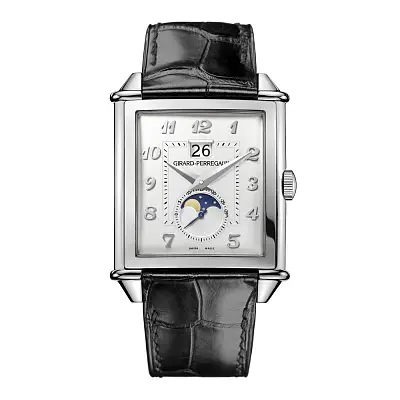 Vintage 1945 XXL Großdatum und Mondphasen 25882-11-121-BB6B