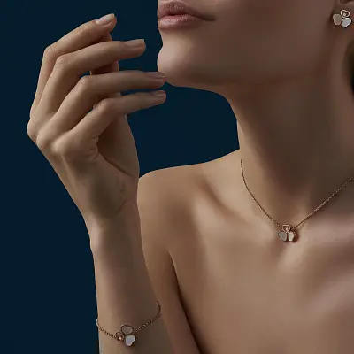 Gold Chopard Happy Hearts Armband 85A083-5031