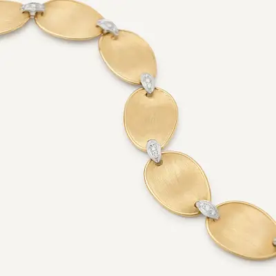 Goldene Halskette Marco Bicego Lunaria Diamonds CB2893_B YW Q6
