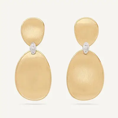 Goldohrringe Marco Bicego Lunaria Diamonds OB1460_B YW Q6