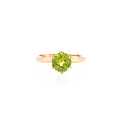 Ring aus 18 kt Roségold mit Peridot 1,35 ct