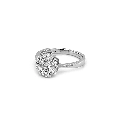 Goldring mit Diamanten