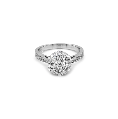 Goldring mit Diamanten