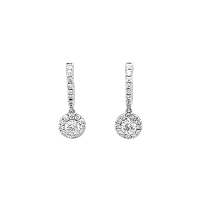 Gold-Ohrringe mit Diamanten