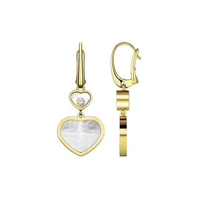 Gold-Ohrringe Chopard Happy Hearts 837482-0310