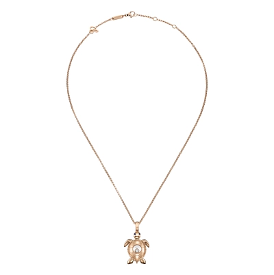 Gold Chopard Happy Diamonds Schildkröte Halskette 79A187-5001
