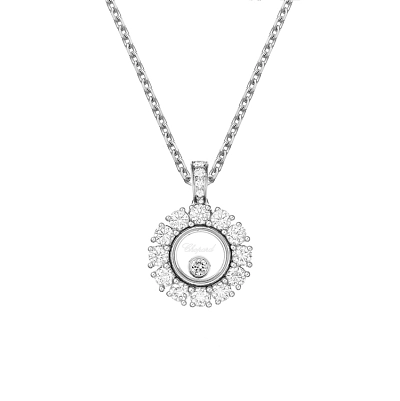 Gold Chopard Happy Diamonds Halskette 79A609-1001