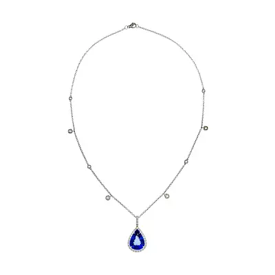 Elegante Kombination aus Tansanit und Diamanten in einzigartigem Design