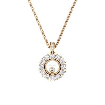 Gold-Anhänger Chopard Happy Diamonds 79A609-5001