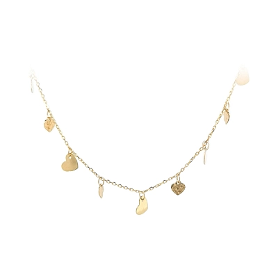 Gold Damen Halskette Herzen