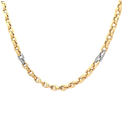 Goldhalskette mit Zirkonen