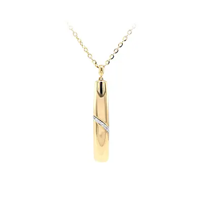 Goldhalskette mit Zirkonen