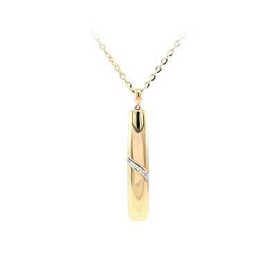 Goldhalskette mit Zirkonen