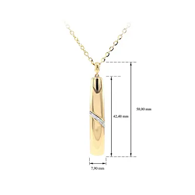 Goldhalskette mit Zirkonen