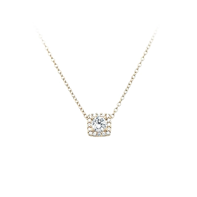 Goldhalskette mit Zirkonen