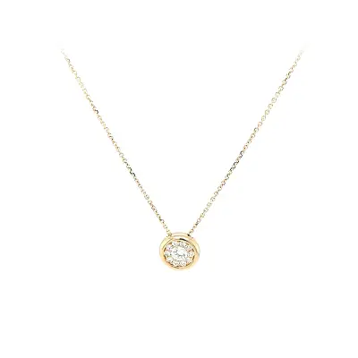 Goldhalskette mit Zirkonen