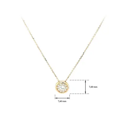 Goldhalskette mit Zirkonen