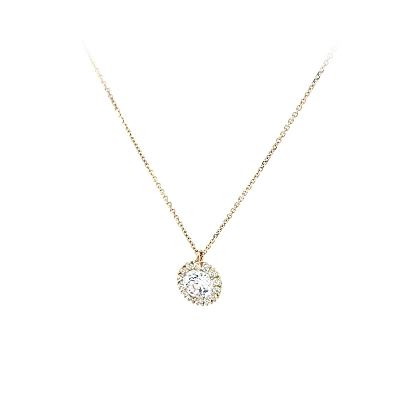Goldhalskette mit Zirkonen