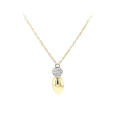 Halskette mit Zirkonias in Gold