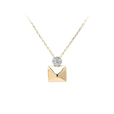 Halskette mit Zirkonias in Gold