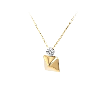 Halskette mit Zirkonias in Gold