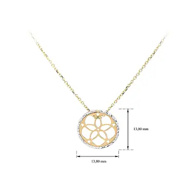 Halskette aus kombiniertem Gold