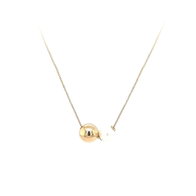 Gold Halskette mit Perle