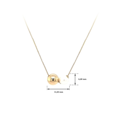 Gold Halskette mit Perle