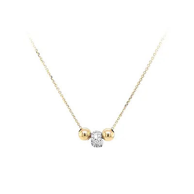 Halskette mit Zirkonias in Gold