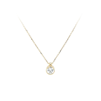 Gold-Halskette mit Zirkon