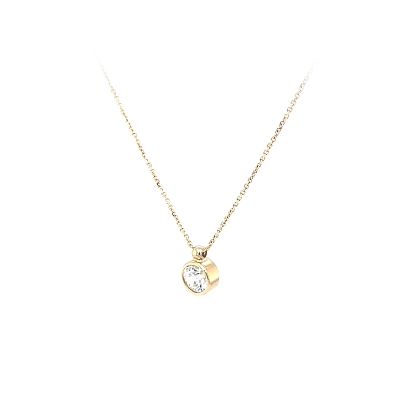 Gold-Halskette mit Zirkon