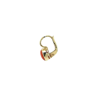 Gold-Ohrringe mit Koralle
