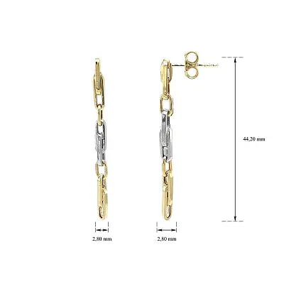 Ohrringe aus Kombinationsgold