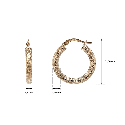 Elegante Goldcreolen