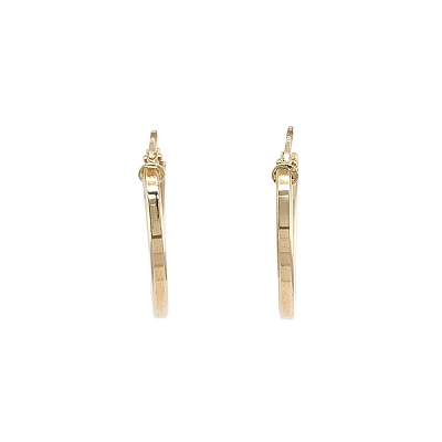 Ovale Ohrringe aus Gelbgold für alltägliche Eleganz