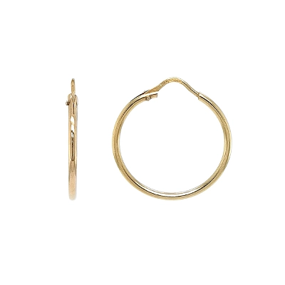 Elegante und zeitlose runde Ohrringe in Gold