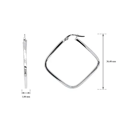 Runde Weißgold-Ohrringe