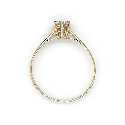 Gold Verlobungsring mit Zirkon