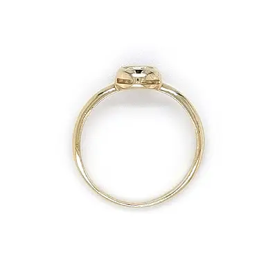 Gold Verlobungsring mit Zirkon