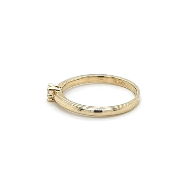 Gold Verlobungsring mit Zirkon