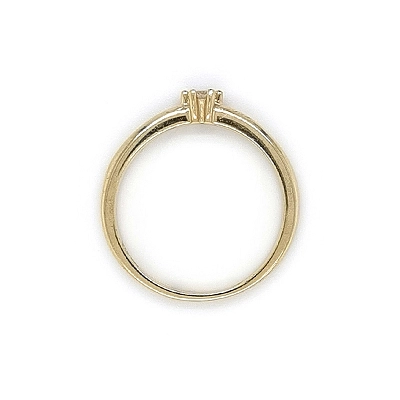 Gold Verlobungsring mit Zirkon