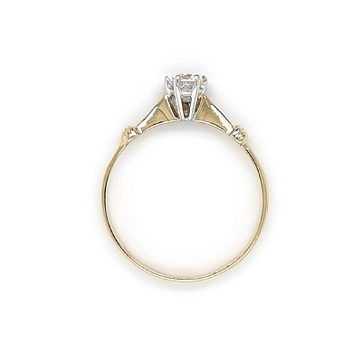 Gold Verlobungsring mit Zirkon