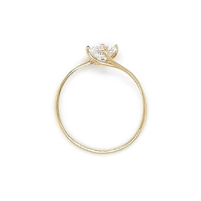Gold-Zirkon-Zahnring
