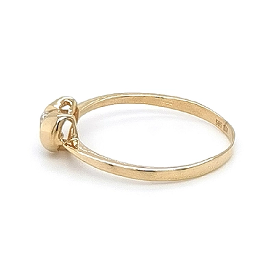 Goldring mit Zirkon