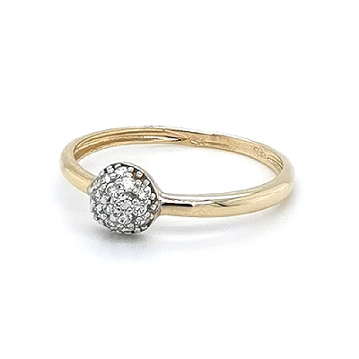 Goldring mit Zirkonen
