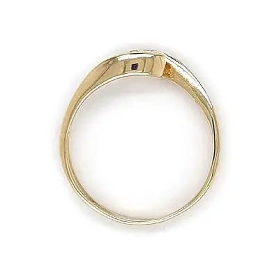 Gold Verlobungsring mit Zirkon