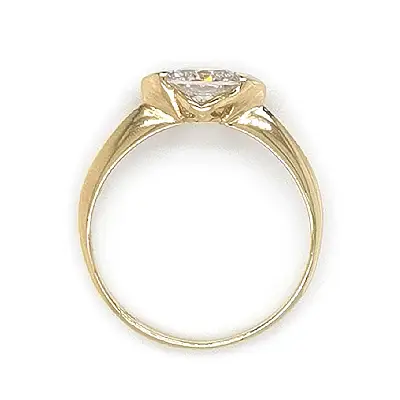 Gold Verlobungsring mit Zirkon
