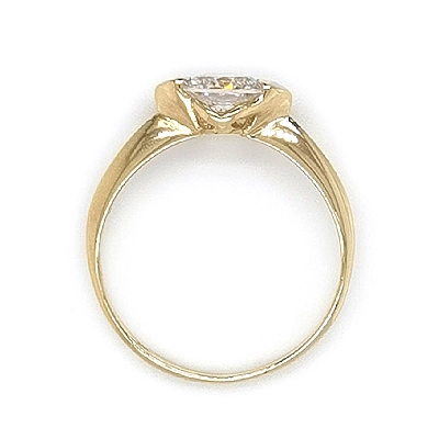 Gold Verlobungsring mit Zirkon