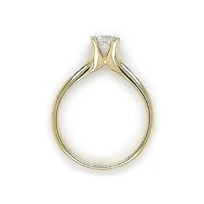 Gold Verlobungsring mit Zirkon